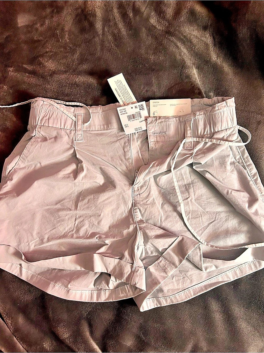 American Eagle Outfitters High-Rise Trouser Short Shorts Pink
